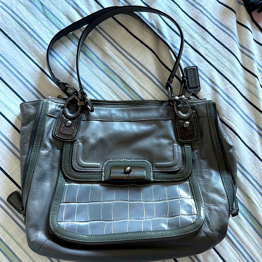 Coach bag Grey leather